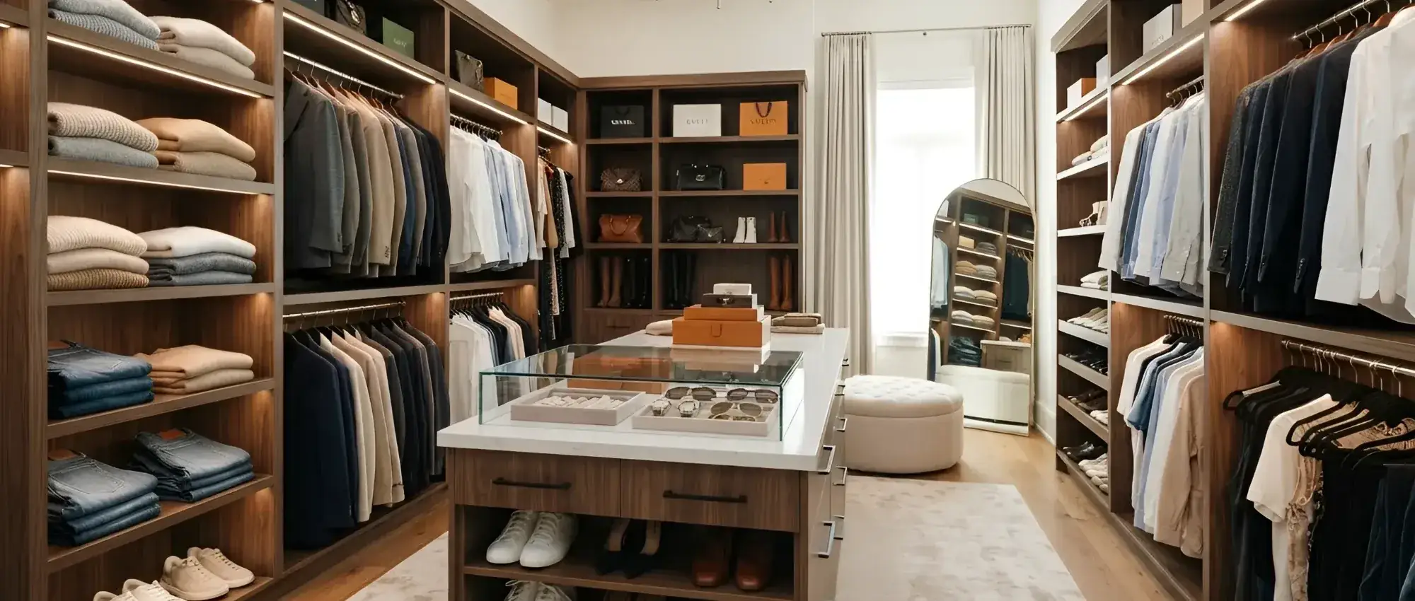 A custom closet built by Closet Form for a North York home